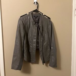 Grey Moto Jacket